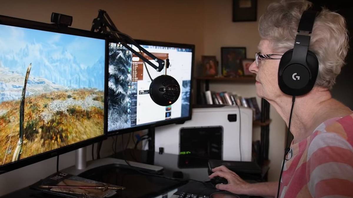 skyrim grandma photo
