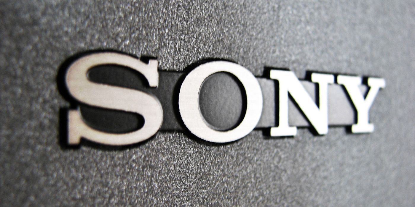 sony logo grey background photo