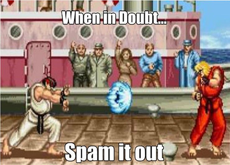 Old Video Game Memes Relevant Spamming Moves