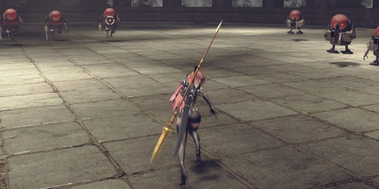 Player wielding the spear of the usurper