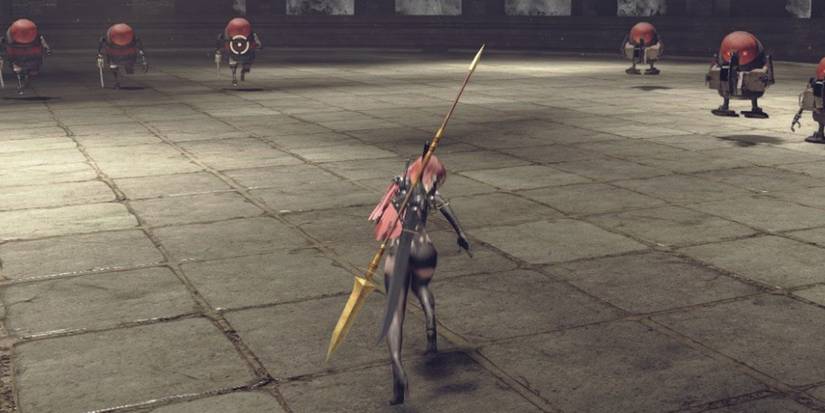 Player wielding the spear of the usurper