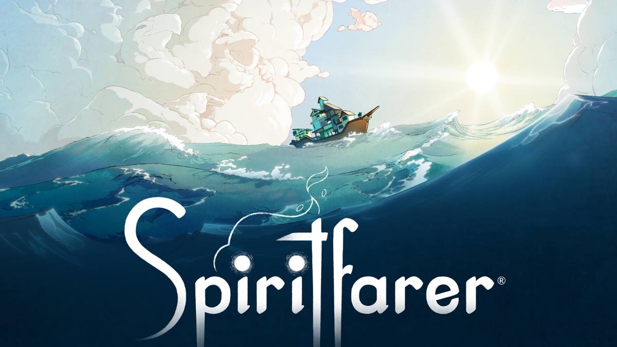 Spiritfarer a boat out on the ocean on a bright sunny take