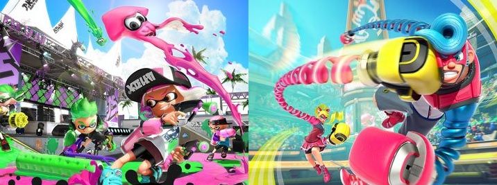 arms and splatoon