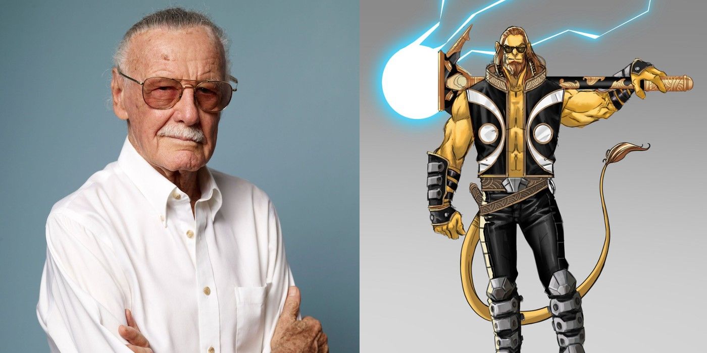 Stan Lee and his character the Monkey Master