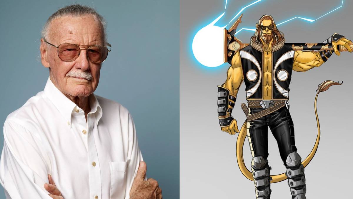 Stan Lee and his character the Monkey Master