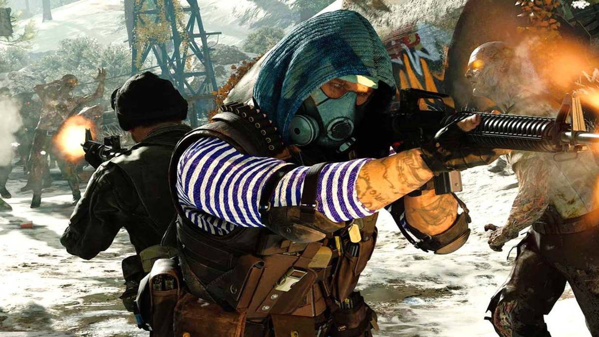 stitch fires at zombies cod black ops cold war close-up