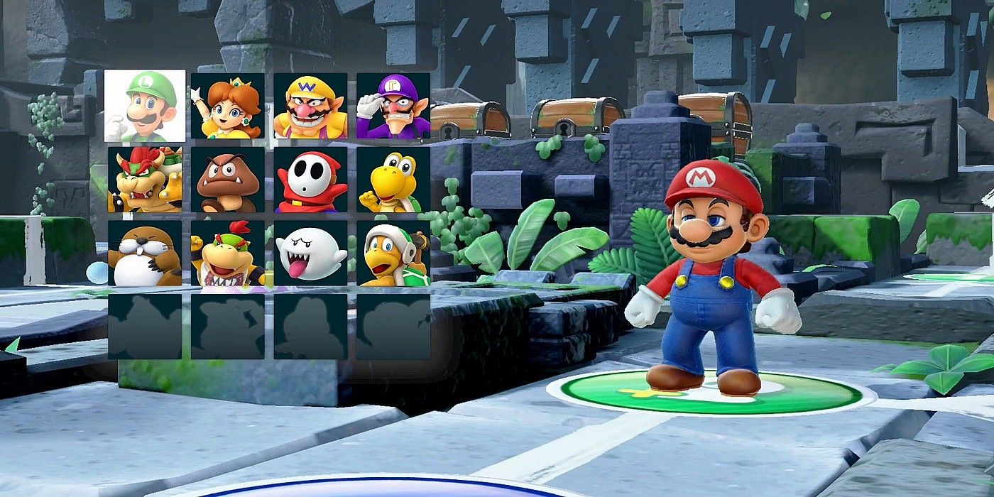 super mario party character select