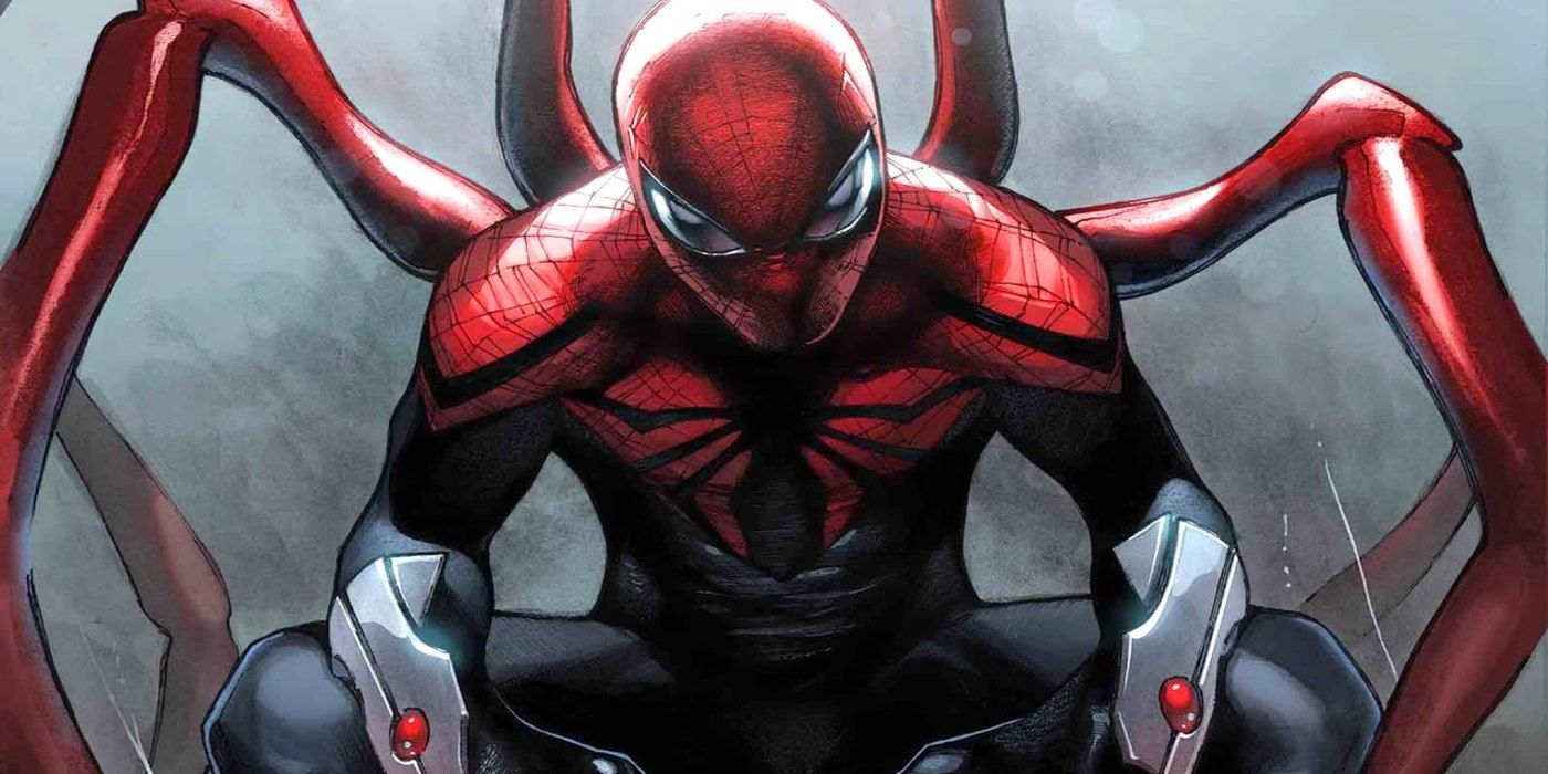 superior spider-man perched marvel comics