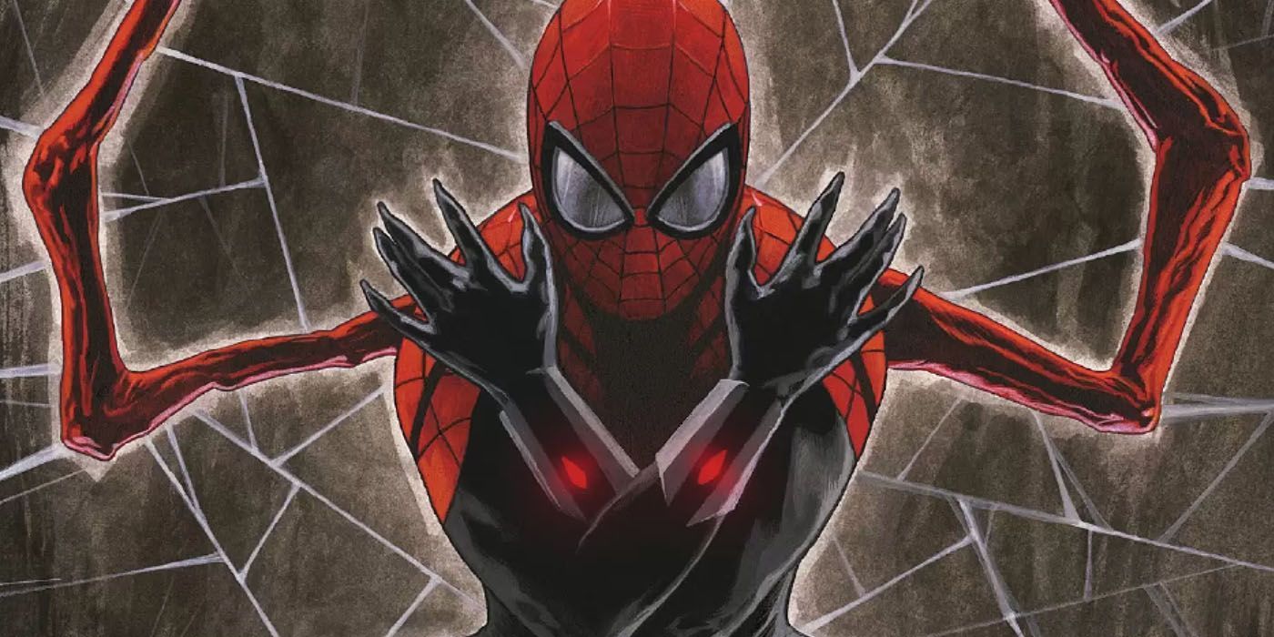 superior spider-man up close suit arms raised