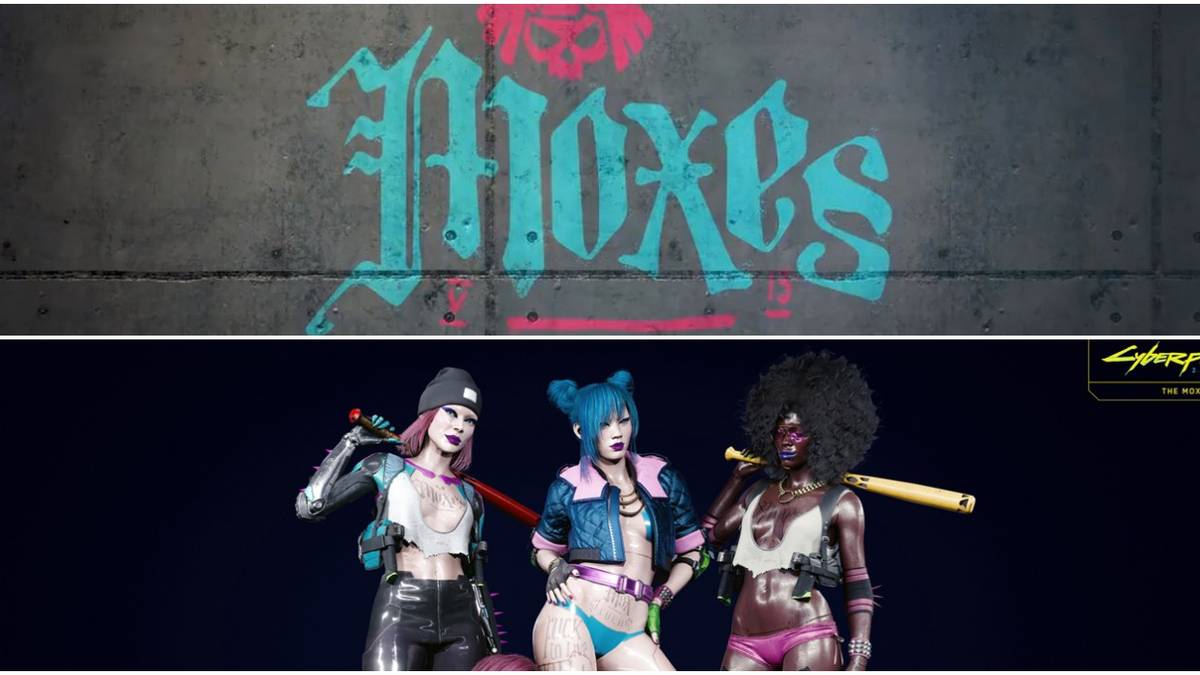 Mox logo (top) and members of the Mox gang (bottom)