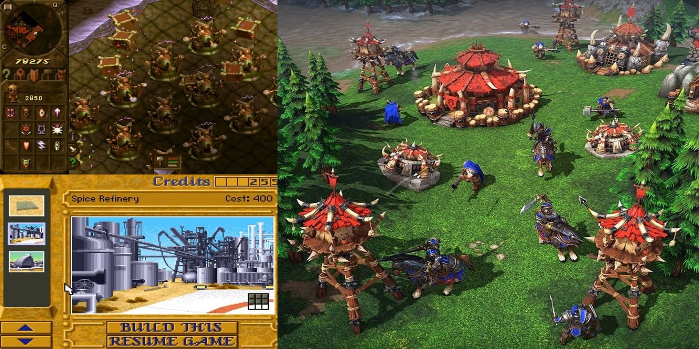RTS games, Dune 2, Warcraft 3, Dungeon Keeper