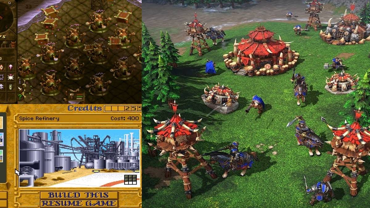 RTS games, Dune 2, Warcraft 3, Dungeon Keeper