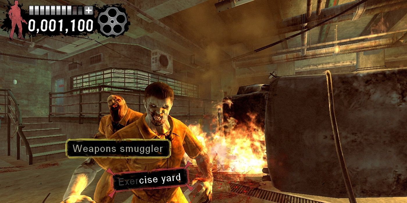 Screenshot from the Typing of the Dead game.