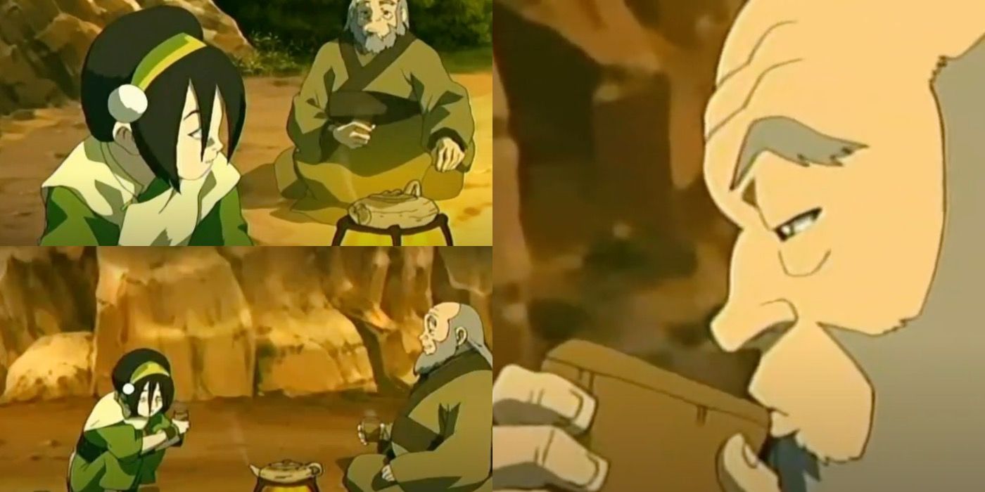 iroh gives advice to toph