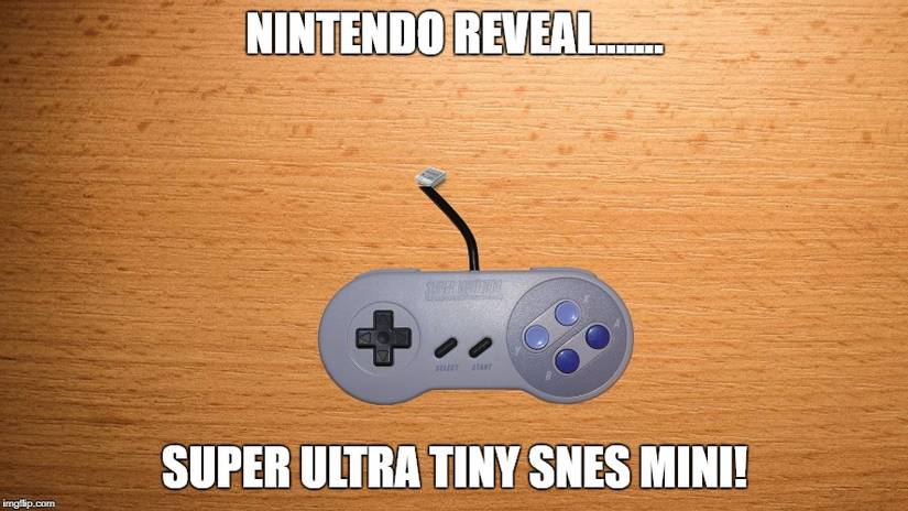 joke about how the industry keeps releasing small retro consoles.
