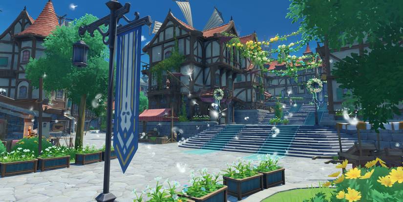 Genshin Impact Mondstadt City Windblume Festival Flowers
