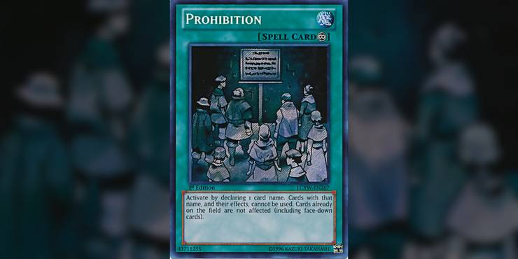 Yugioh! Prohibition