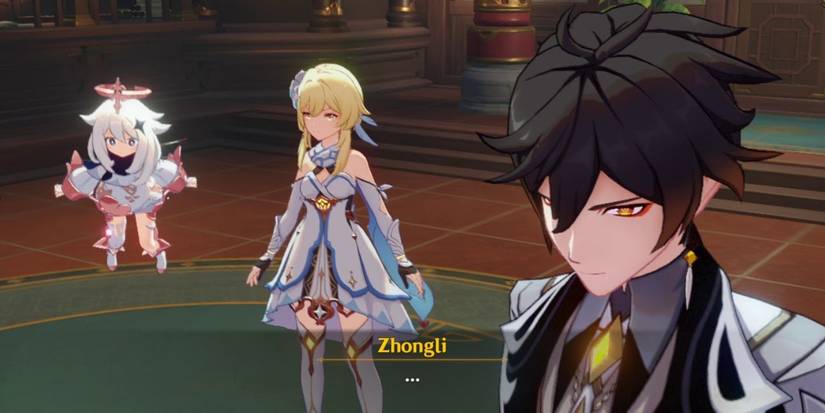 genshin impact zhongli traveler paimon dialogue story quest ending
