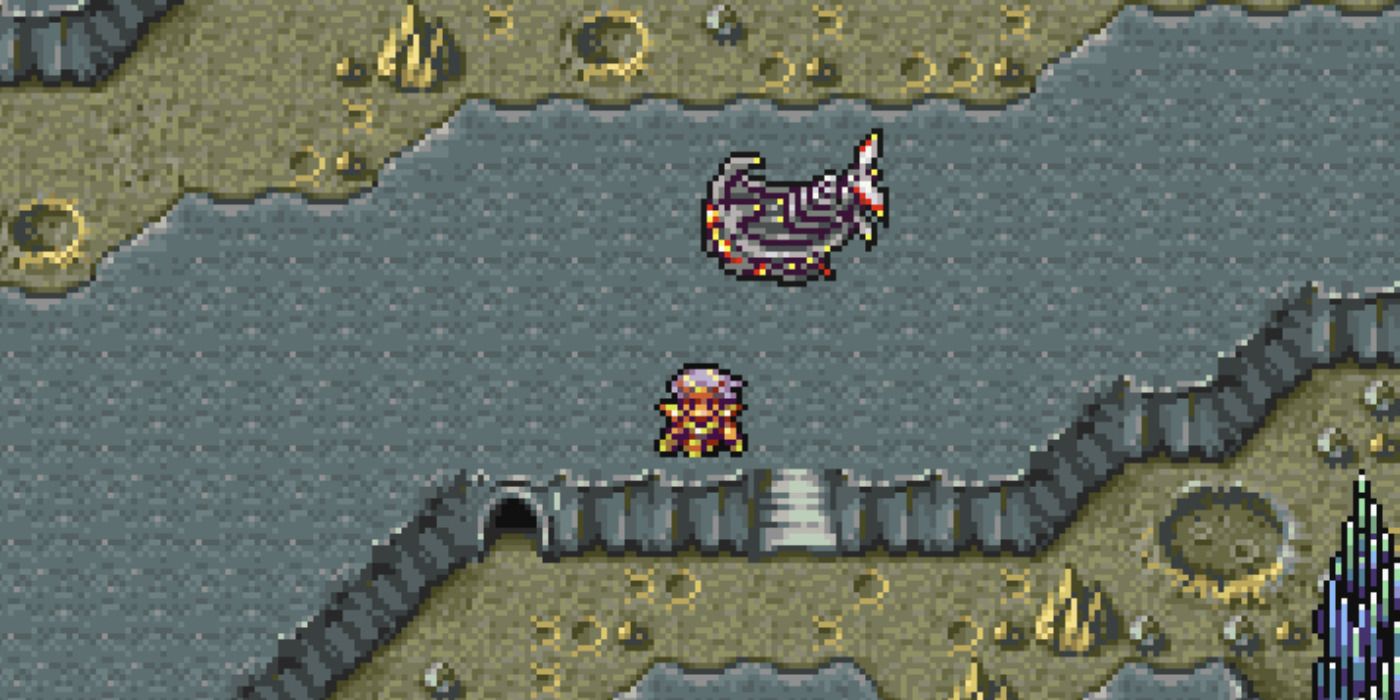 Cecil on the moon in Final Fantasy IV