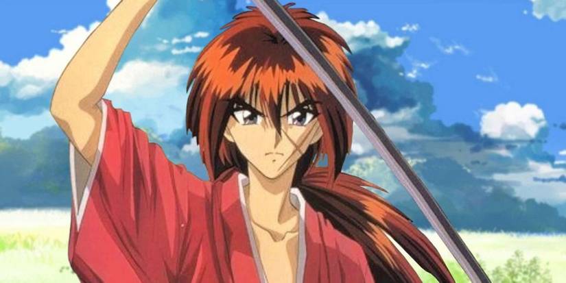 Yakiho holding a sword in Ruroni Kenshin