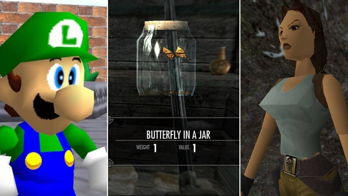 Luigi, Skyrim, Tomb Raider