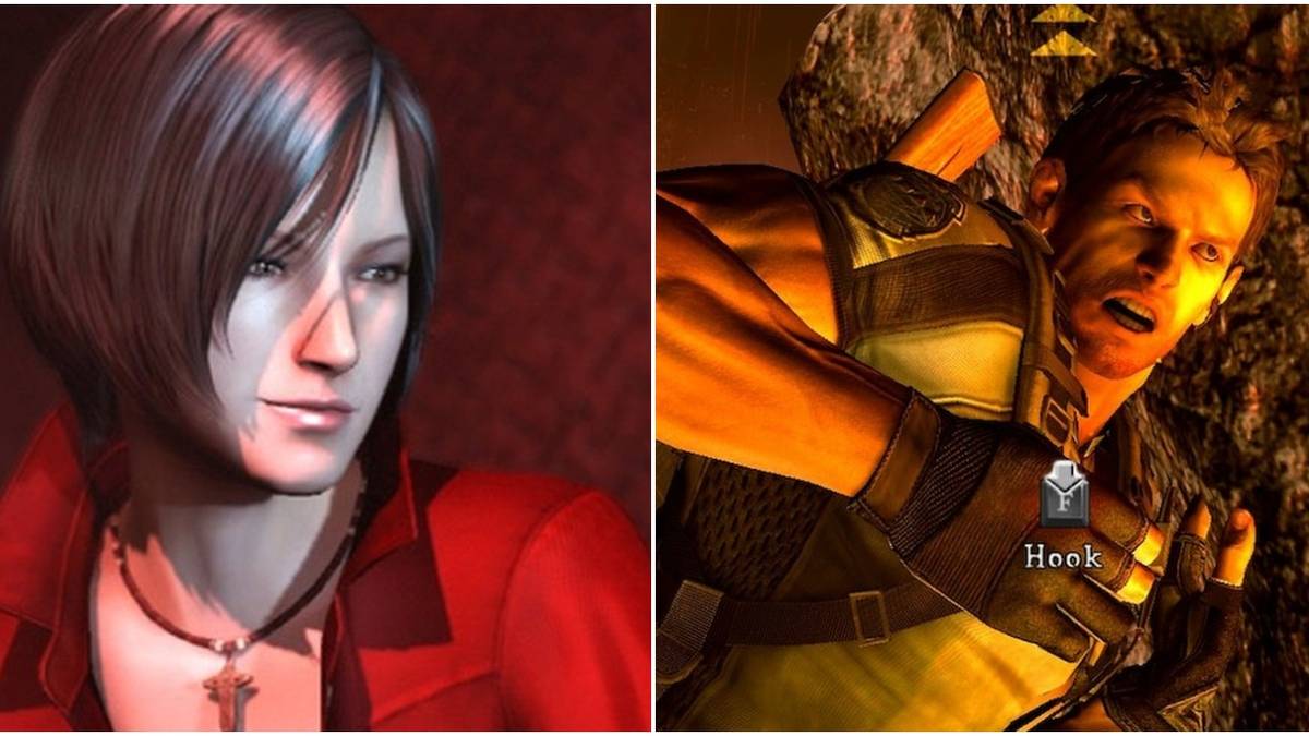 Resident Evil Feature Image with RE6 Ada Wong and RE5 Chris