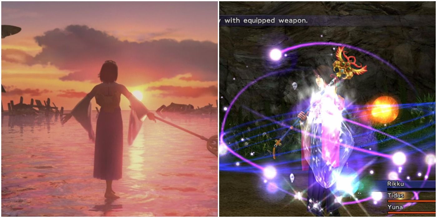 Final Fantasy 10 Юна и Нул Фрост Изображение функции