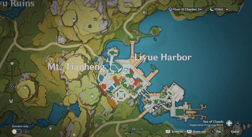liyue harbor map