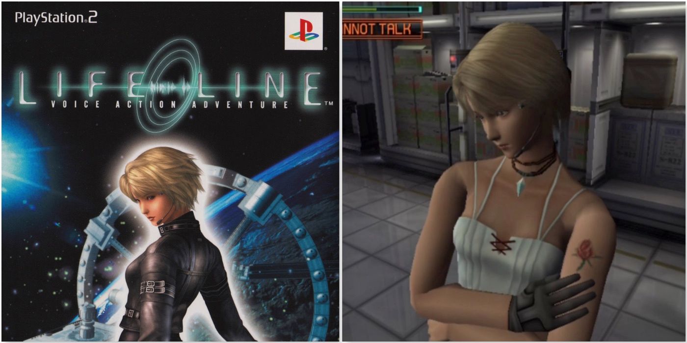 The box art and a screenshot from Lifeline