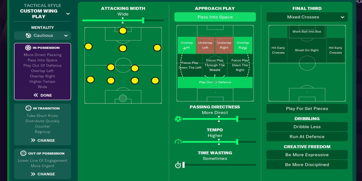 football manager counter attack tactics