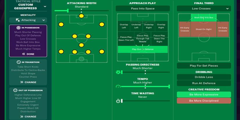 433 advanced playmakers - in possesion