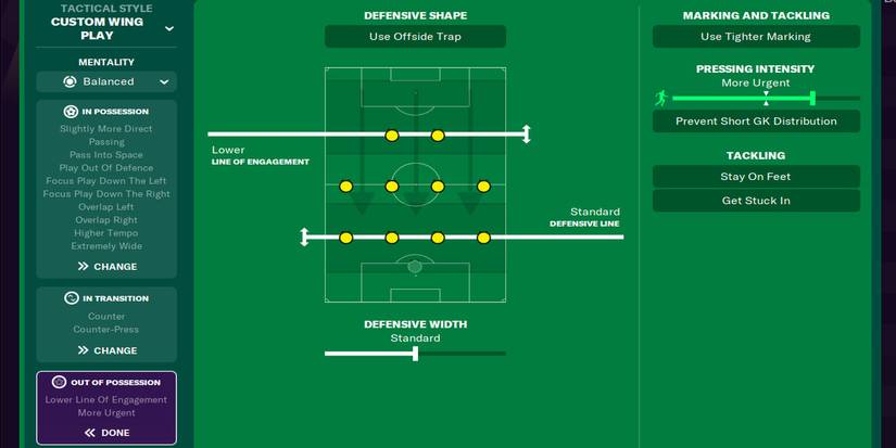 442 wing play - out of possesion