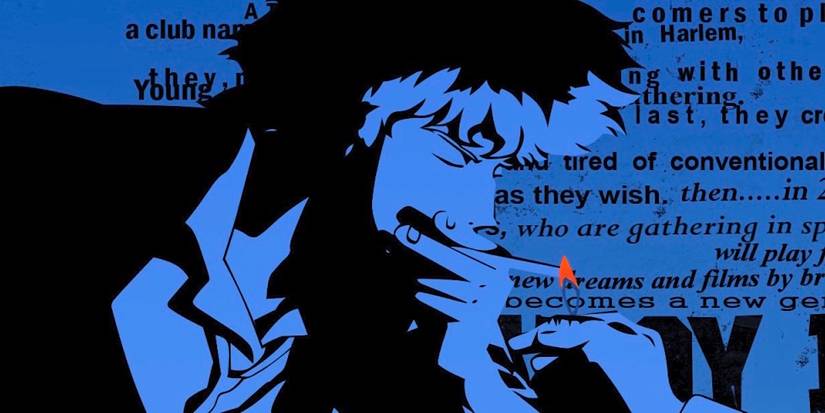 Spike in the opening title from Cowboy Bebop