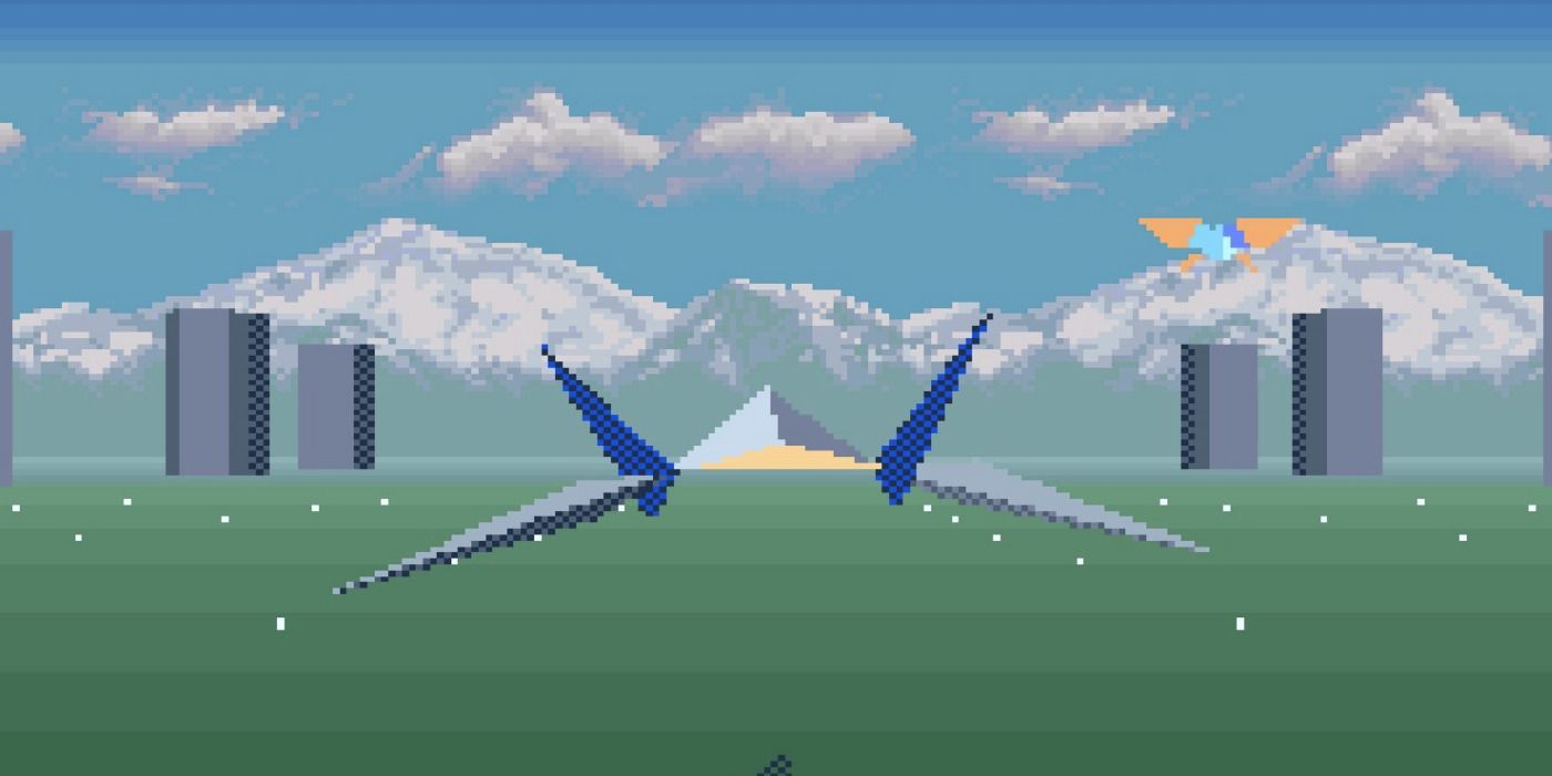 Star Fox gameplay screenshot from the first level