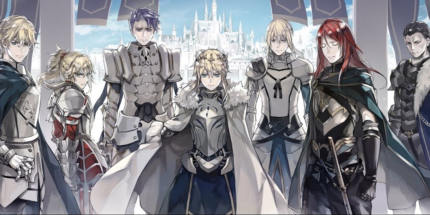 A promotional art of the Divine Realm of the Round Table - Fate Series Watching Order
