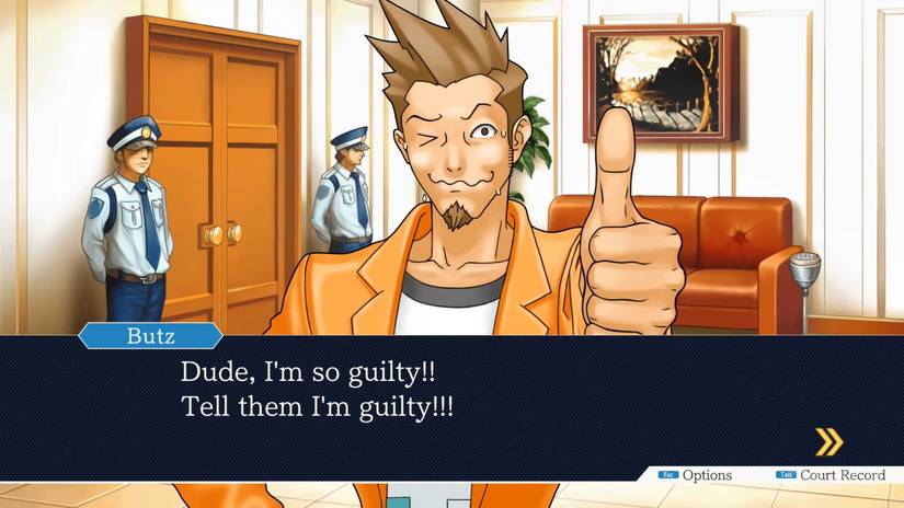 Phoenix Wright Ace Attorney Larry Butz Gameplay