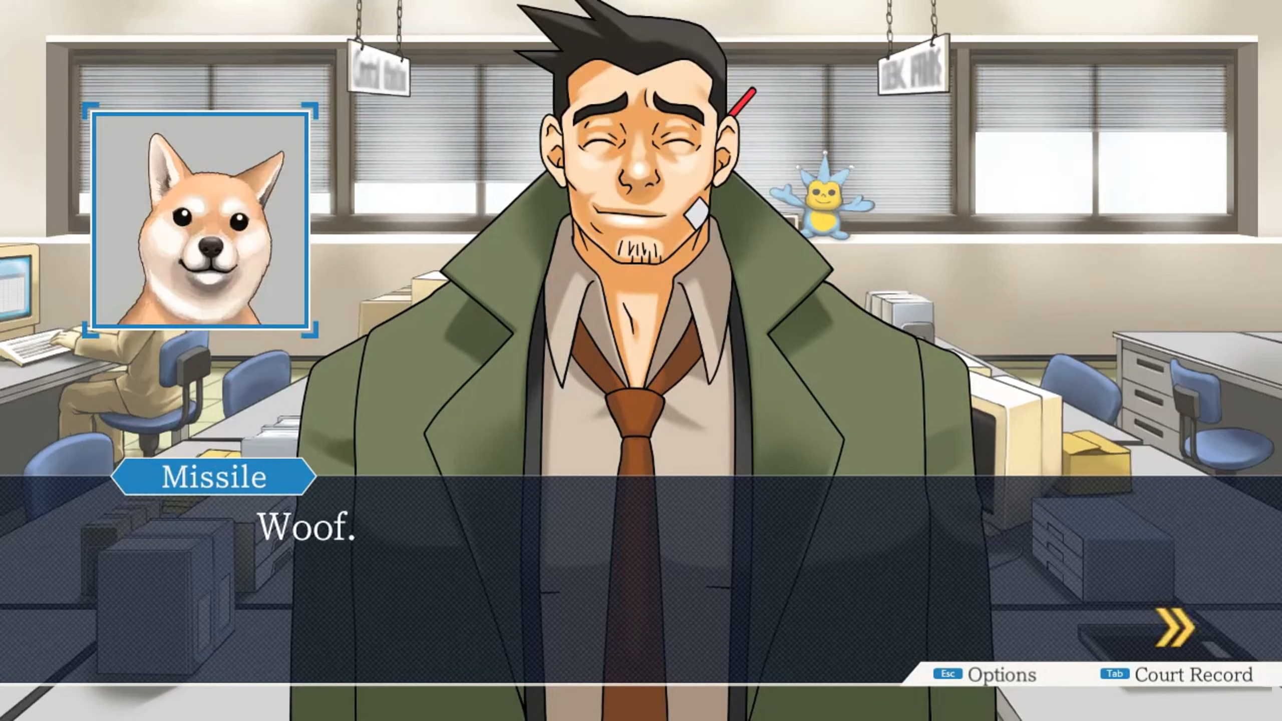 Ace Attorney Missile the Dog and Detective Gumshoe Gameplay
