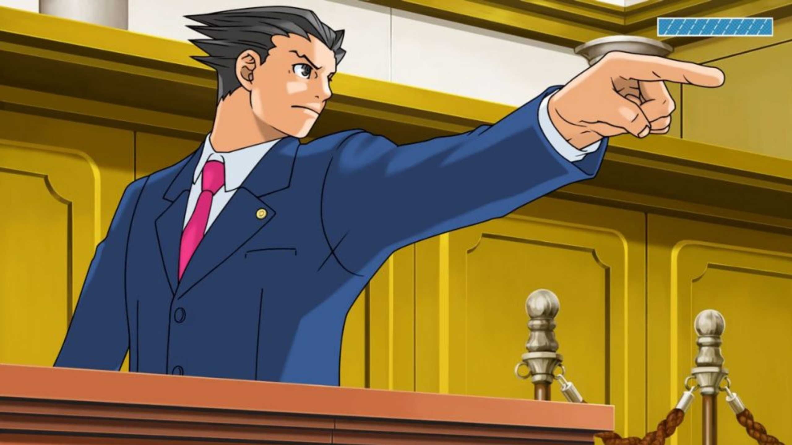 Phoenix Wright Ace Attorney Objection Court Gameplay