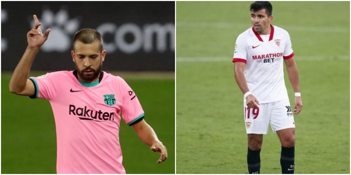 Jordi Alba and Acuna On the Field