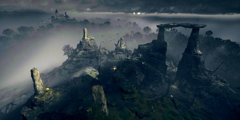 viewpoint affected by a cursed symbol.