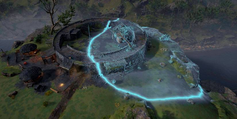 bird's eye view od an unclaimed trading post in northwest meath.