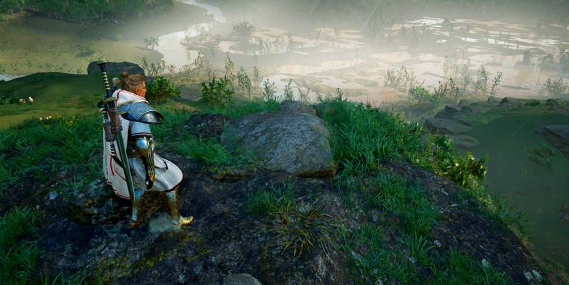 cairn interaction location on the edge of a cliff.