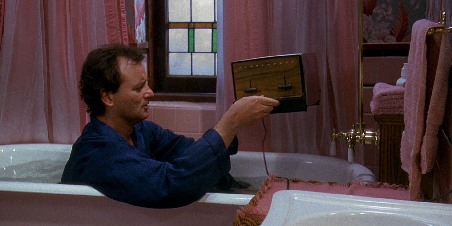 Bill Murray in a bathtub in Groundhog Day
