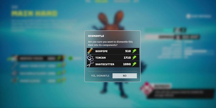 Biomutant - Dismantling An Item Into Its Individual Parts