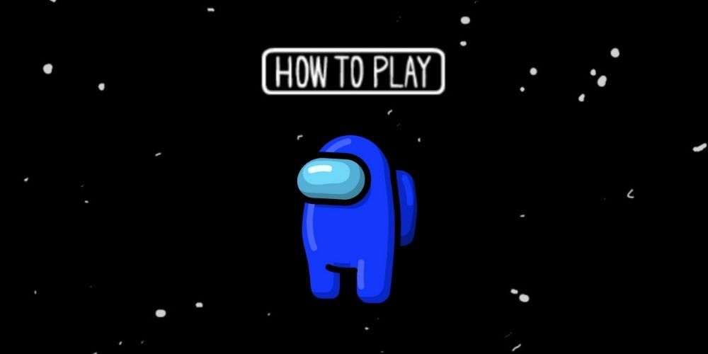 Among Us Blue with How to Play Button