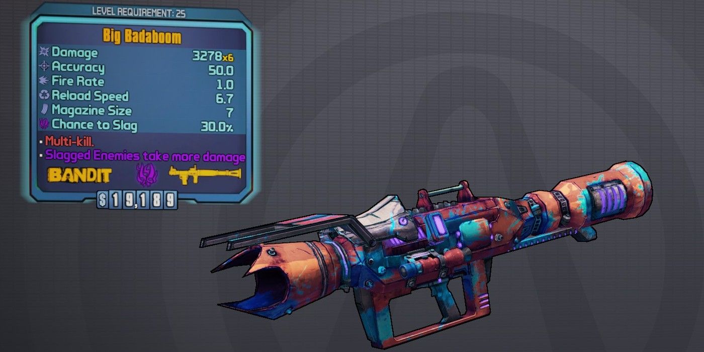 Borderlands 2 Badaboom stat card