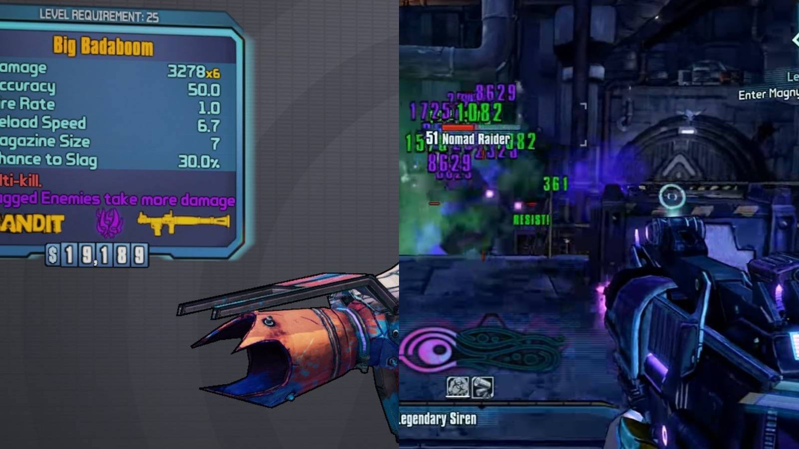 Borderlands 2 weapons selection & gun