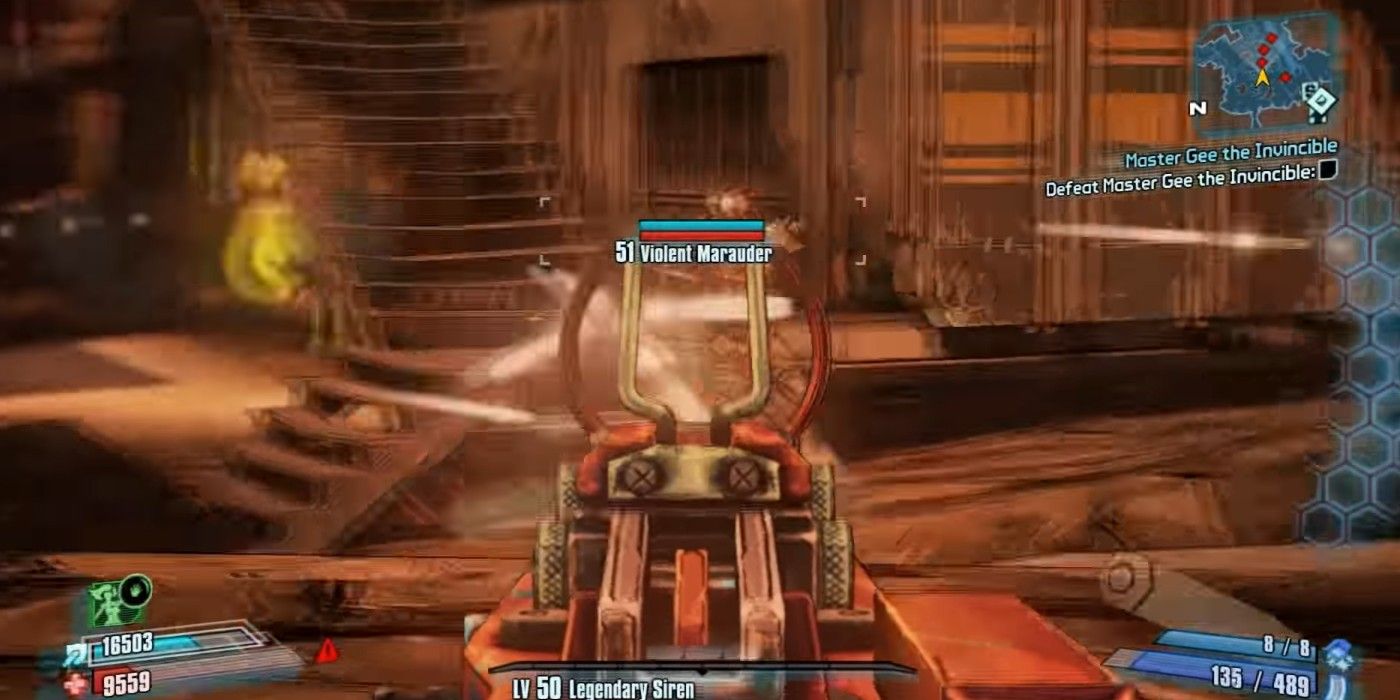 Borderlands 2 Madhous! firing at enemy