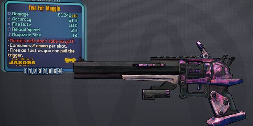 Borderlands 2 Maggie stat card