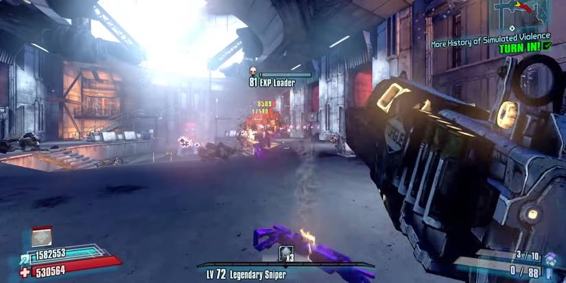 Borderlands 2 Ravager firing at enemy